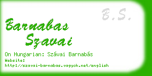 barnabas szavai business card